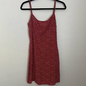 SOLD Brandy Melville red floral Colleen dress